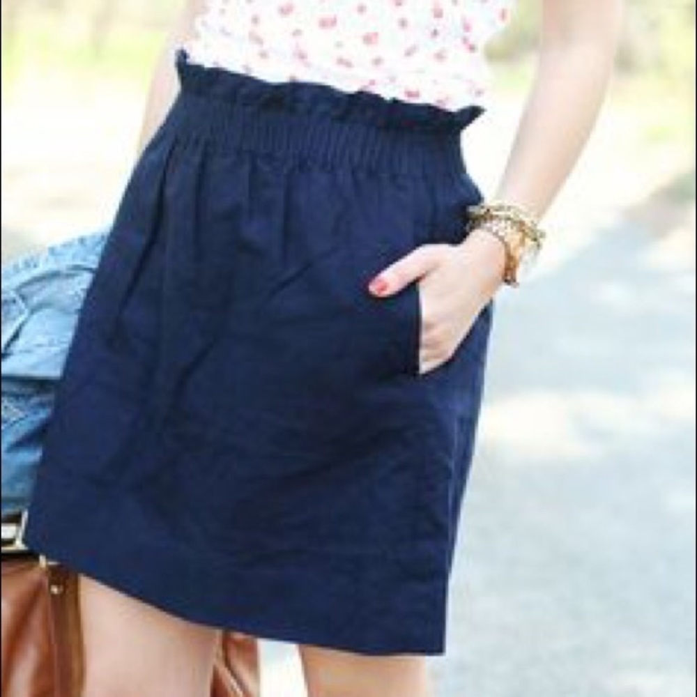 J. Crew Factory Sidewalk Skirt Navy Size 18